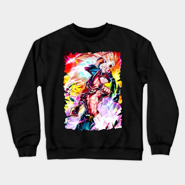 MAJIN BUU MERCH VTG Crewneck Sweatshirt by Kiecx Art